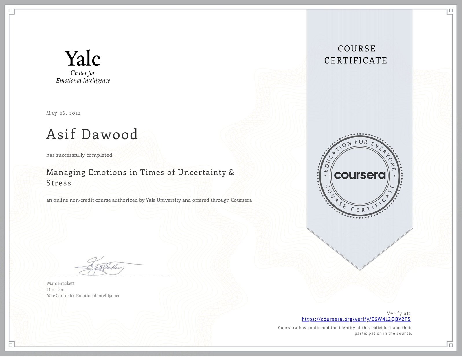 Coursera E6W4L2QBV2T5